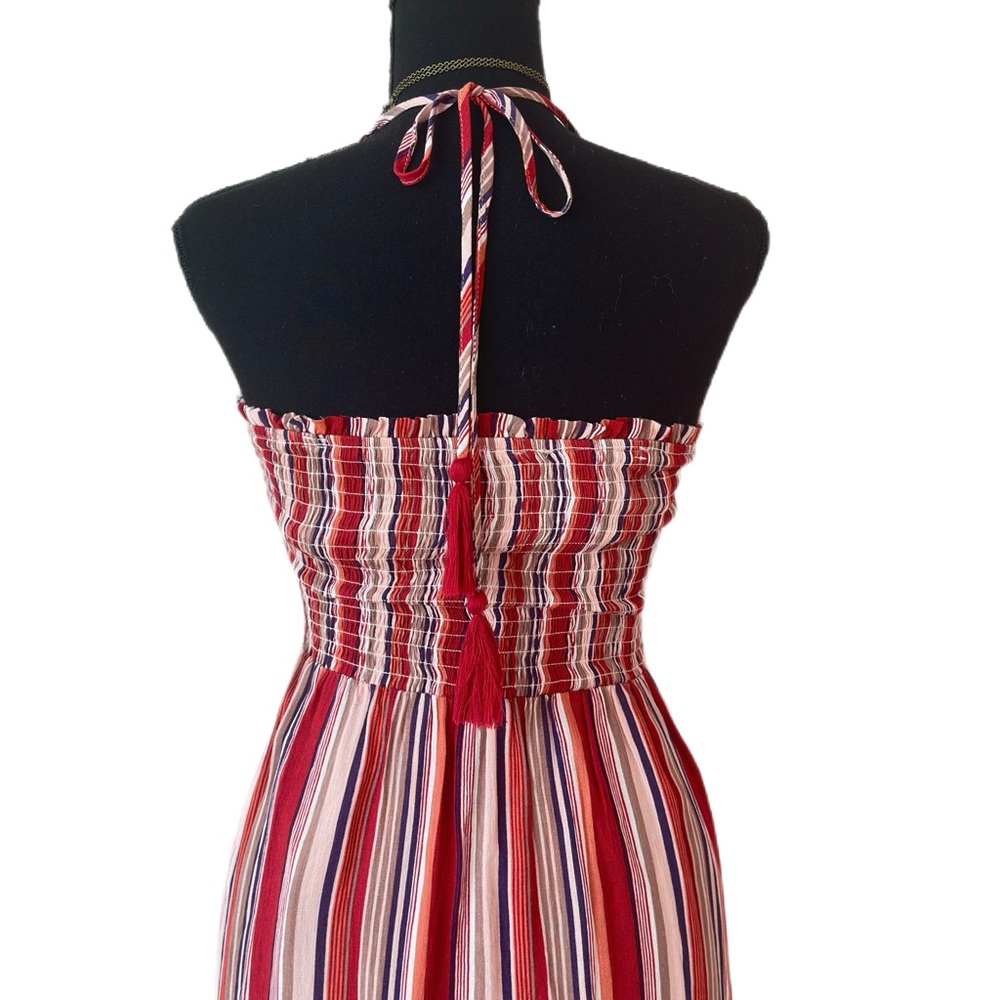 ALTAR’D STATE ~ Red and White Dress w/Elastic Tube Top Design Adjustable Straps - Picture 9 of 11